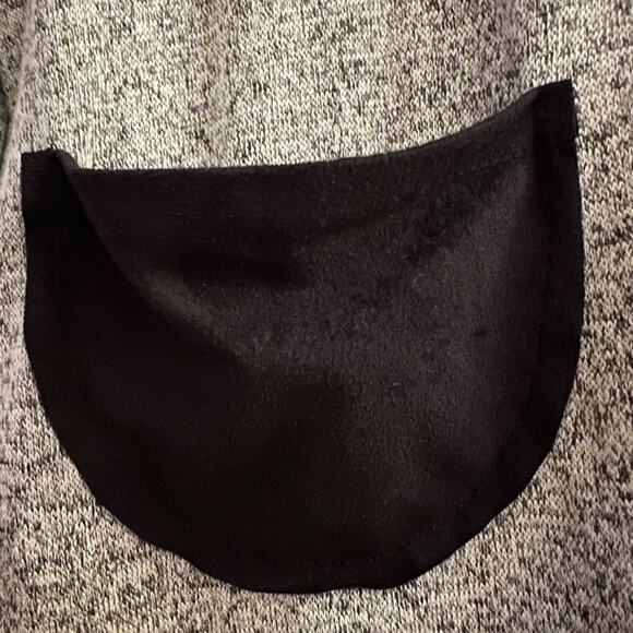 Mod Ref grey knit crew neck with 2 black pockets and batwing sleeves S - Picture 8 of 12